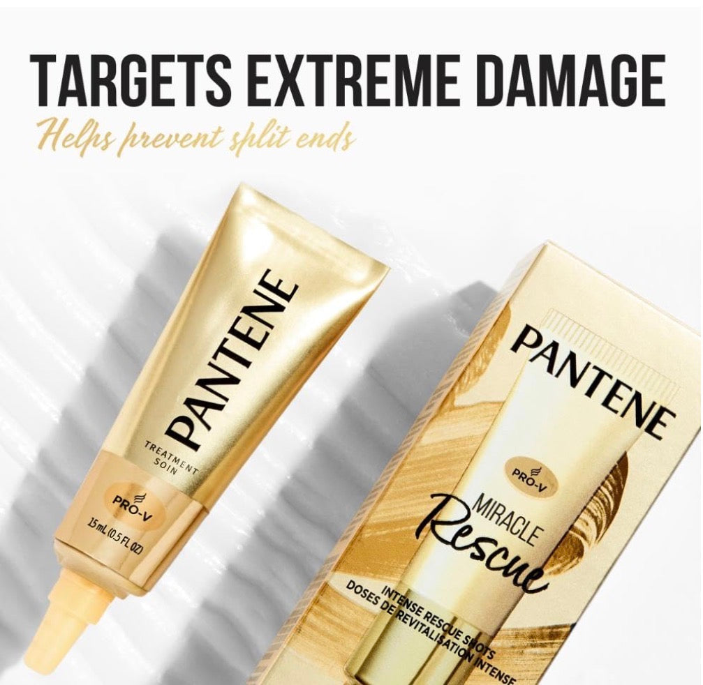 Pantene Hair Mask Miracle Rescue Shots, Intensive Repair Treatment for Damaged Hair